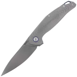MKM Goccia Knife Bead Blasted Titanium, Satin M390 by Jens Ansø (MKGC-T)