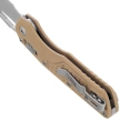 Microtech MSI S/E Knife Tan Frag G10, Stonewashed M390MK by Tony Marfione (210-10FRGTTA)