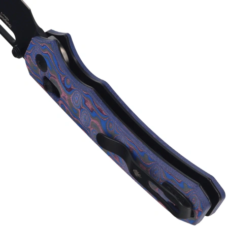Nóż składany Kizer Outposter Vortex Micarta, Black PVD Nitro-V (V3802CDA2)