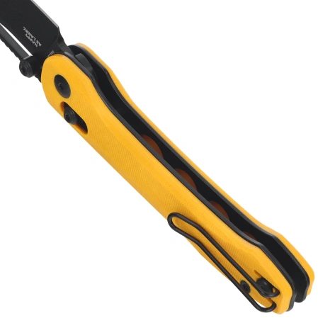 Nóż składany Bestech Cobber Yellow G10, Black PVD 14C28N by Happy As Larry (BG68E)