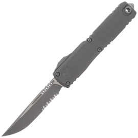 Microtech Ultratech Gen III ZBP S/E Natural Clear Aluminum, Apocalyptic P/S M390MK by Tony Marfione (1121-11APNC)