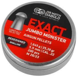 JSB Exact Jumbo Monster ReDesigned Shallow Pellets 5.52 mm, 200 pcs. (546189-200)