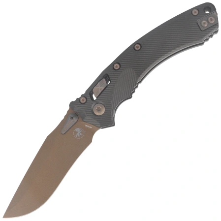 Microtech Amphibian Knife Ram-Lok S/E Dark Burnt Bronze Fluted Aluminium, Bronze Apocalyptic M390MK by Tony Marfione (137RL-1FLDB-X19Z23)