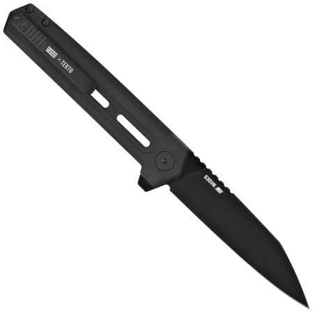 Tekto F4 Echo Zastava Knife Black Aluminum/Black G10, Titanium-Coated CPM S35VN