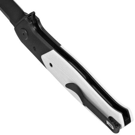 Nóż składany Bestech Swordfish Black/White G10, Black PVD 14C28N (BG62A)