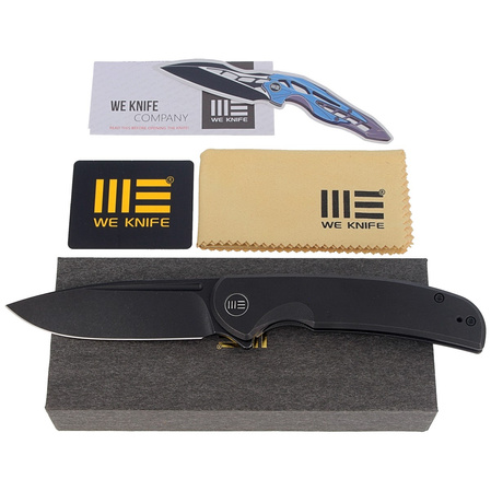 Nóż składany WE Knife Beacon Black Titanium, Black Stonewashed (WE20061B-3)