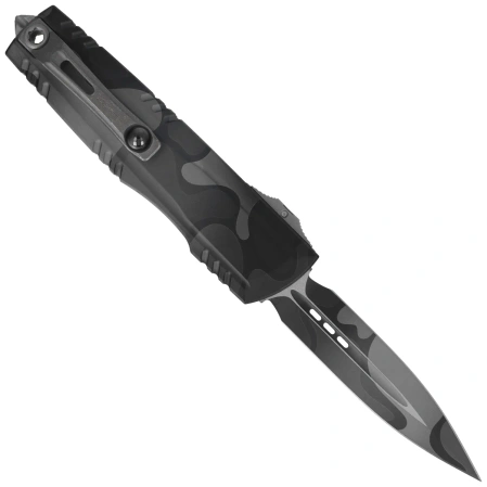 Microtech Luminary ZBP D/E Signature OTF Knife Urban Backwoods Camo Aluminum, Urban Backwoods Camo M390MK by Tony Marfione (1270-1WOUCS)