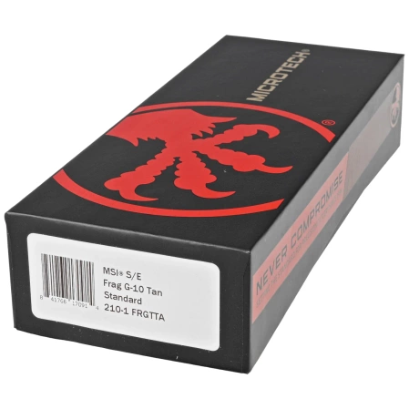 Nóż składany Microtech MSI S/E Ram-Lok Frag Tan G10, Black M390MK by Tony Marfione (210-1FRGTTA)