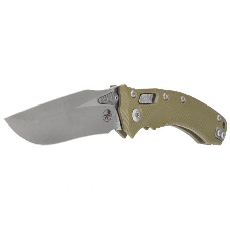 Microtech Amphibian Ram-Lok S/E Knife OD Green Fluted G10, Apocalyptic M390MK by Tony Marfione (137RL-10APFLGTOD)