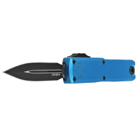 Nóż automatyczny OTF Microtech UTX-85 Gen IV D/E Blue Aluminium, Black M390MK by Tony Marfione (12324-1BL)