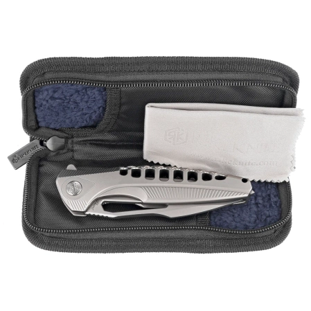 Nóż składany RikeKnife Thor 5 Gray Titanium, Satin M390 (RK-Thor5-P)