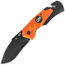 Herbertz CJH Rescue Knife Orange Aluminum, Black 420 (10000879)