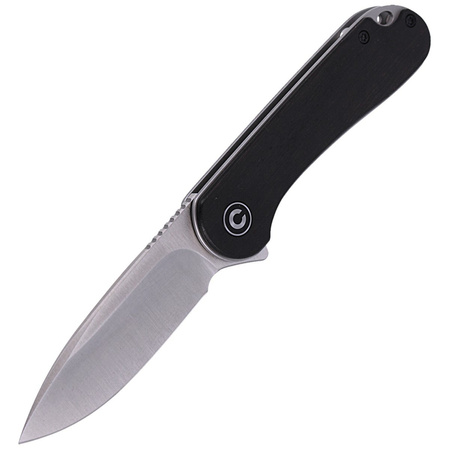 CIVIVI Knife Elementum Flipper Black Ebony Wood, Satin Finish (C907D)