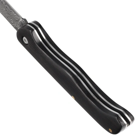 Nóż składany Third Decor Habitat N202E Ebony Wood, VG10 Damascus (TK-N202E)