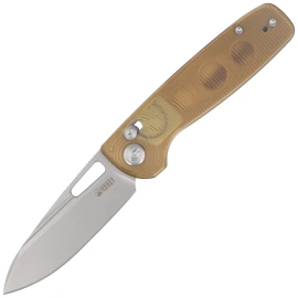 Nóż składany Kubey Bluff KU248A Clear Ultem, Sandblasted 14C28N by Garet Caronna