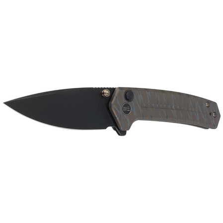 WE Knife Culex Tiger Stripe Pattern Flamed Titanium, Black Stonewashed CPM 20CV (WE21026B-7)