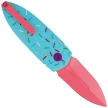Nóż składany Bestech QUQU Blue/Printed Sprinkle Pattern G10, Pink 14C28N by Gogo (BG57C-1)