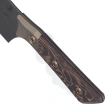Microtech Santoku 6'' Signature Kitchen Knife Bronze Titanium Bolster / Live Wire Carbon Fiber, Black DLC M390MK (3200B-1DLCLWCFS)
