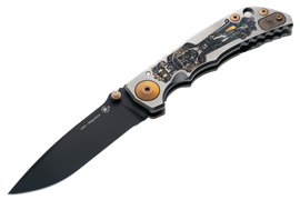 Nóż składany Spartan Blades Harsey Folder ''Crusaform'' Titanium, Black MagnaCut by William W. Harsey (SF5 Custom Crusaform)