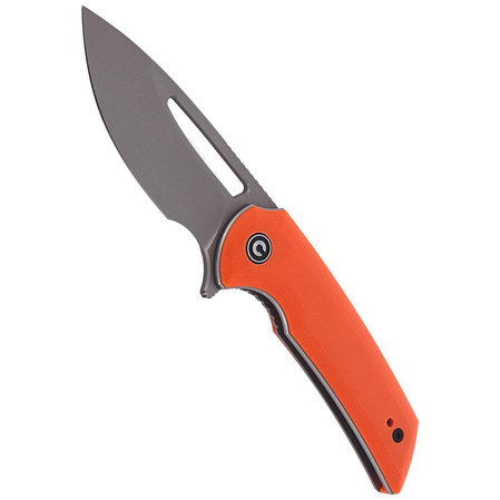 CIVIVI Knife Odium Orange G10, Stonewashed by Ferrum Forge Knife Works (C2010B)
