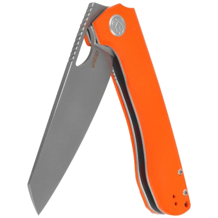 Nóż składany Kubey Elang Orange G10, Beadblasted AUS-10 by Sebastian Irawan (KU365A)