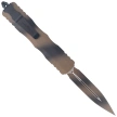 Microtech Dirac Delta D/E OTF Knife Tan War Paint Aluminium, Tan War Paint M390MK by Tony Marfione (227-1TAWPS)
