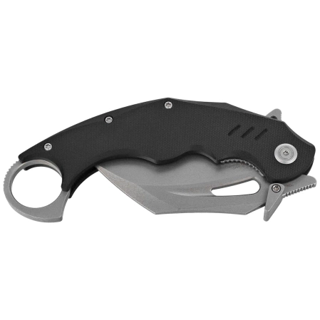 Kubey Wrath Knife Black G10, Beadblasted 14C28N by MUZI Design (KU261A)