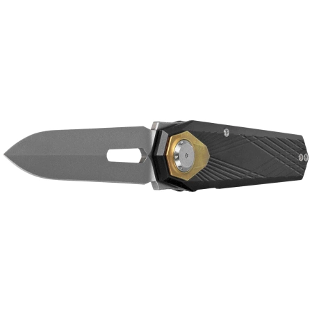 Nóż składany Remette RT-Infinite Power Black Titanium, Hand Grinding Pearlescent M390 (RTIP-A)