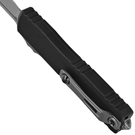 Microtech Ultratech Gen III ZBP T/E RSK OTF Knife Black Aluminum, Stonewashed M390MK by Tony Marfione (1123-10RSK)