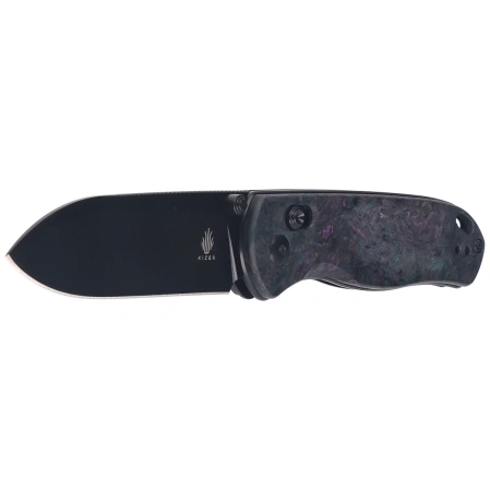 Kizer Drop Bear Knife Medusa Fat Carbon, Matte DLC S35VN by Azo (Ki3619A4)