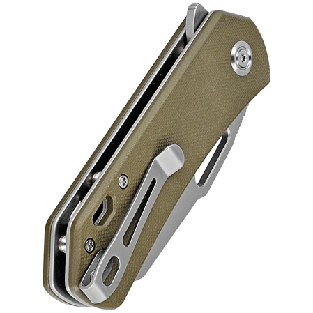 Kubey Knife Duroc Dark Green G10, Bead Blasted AUS-10 by Colin Maisonpierre (KU332G)