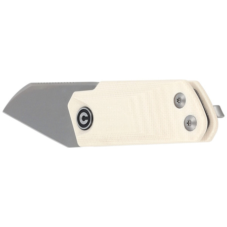 Civivi Ki-V Ivory G10, Silver Bead Blasted 9Cr18MoV by Ostap Hel (C2108C)