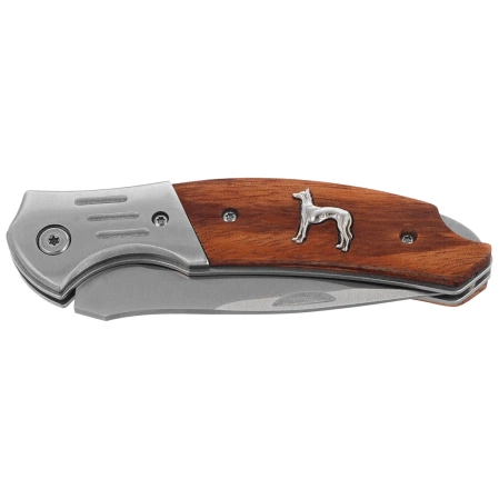 Nóż składany Albainox Hunting Zebra Wood, Satin 3Cr13Mov (25091)