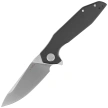 Kubey Nova KU117L Knife, Black G10, Satin 14C28N