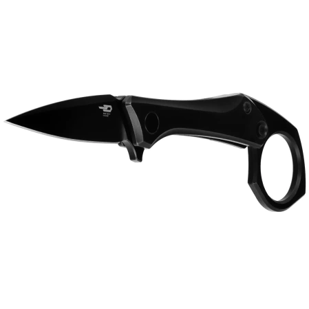 Bestech Duci Knife Black Titanium, Black Stonewashed CPM 20CV by Ostap Hel (BT2605C)