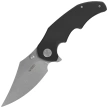 Kubey Ceto Knife Black G10, Stonewashed 14C28N (KU181A)