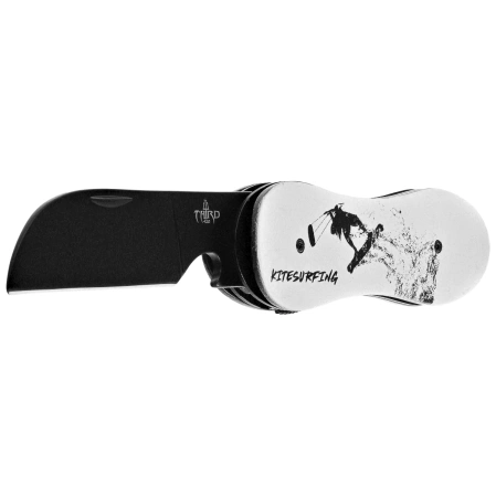Nóż składany Third Decor Habitat N119K Double-Sided 3D Kitesurfer Blank Aluminium, Black 420/Titanium (TH-N119K)