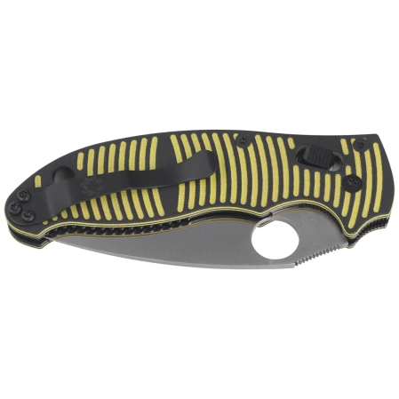 Spyderco Manix 2 Salt Knife Yellow-Black G10, Satin MagnaCut by Eric Glesser (C101GBKYLMCP2)