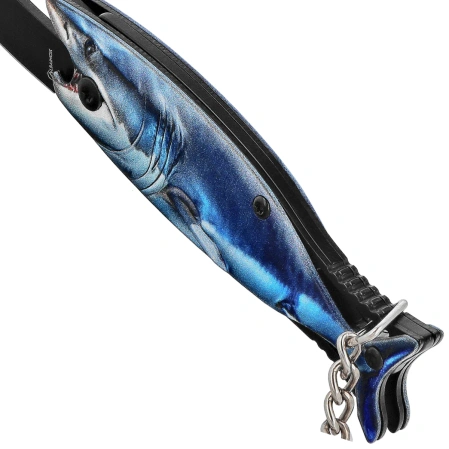 Nóż wędkarski brelok Martinez Albainox Fishing 2 Blue Aluminium, Black 3Cr13Mov (25144 BL)