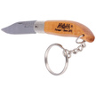 MAM Iberica Mini Pocket Knife with Key Ring Light Beech Wood, Inox HW, Satin 420 (2000-LW)