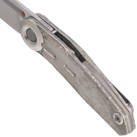 Nóż składany Reate VK-CLU Gray Crystalized Titanium, Hand Rubbed Satin Elmax by Vulpex Knives