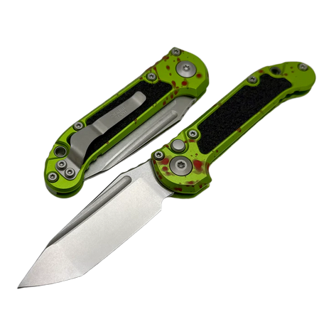 Nóż automatyczny Microtech LUDT Gen III T/E Zombie Aluminium, Stonewashed M390MK by Tony Marfione (1136-10Z)
