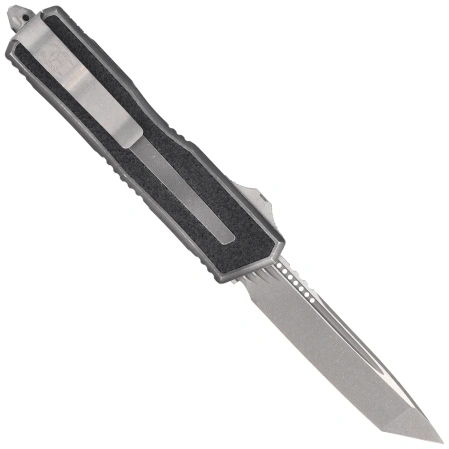 Nóż automatyczny OTF Microtech Scarab II Gen III T/E Weathered Metal Aluminium, Apocalyptic M390MK by Tony Marfione (1279-10APWME)