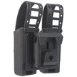 ESP Double Magazine Pouch for Double-Stack 9 mm Luger / .40 Magazines with UBC-01 Mount and Safety Strap, Black (MH-MH-04-S)
