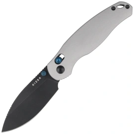 Kizer Phoca CD Knife Light Gray Aluminum, Black Stonewashed 14C28N (V3781CDA2)