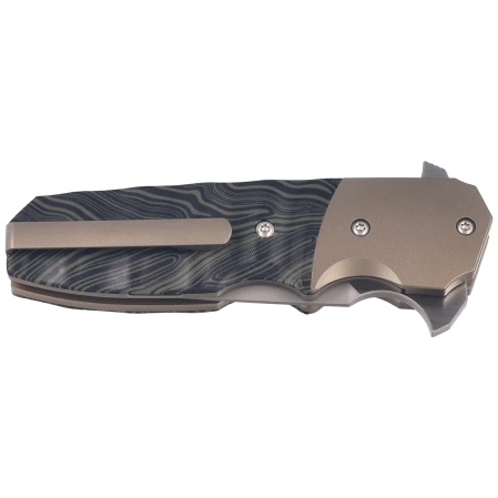Nóż składany Bestech Freefall Bronze Titanium/Black-Green G10, Stonewashed/Satin CPM S35VN by Jason Clark (BT2007A)