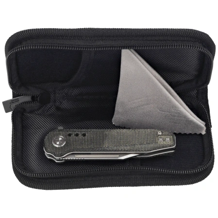 Bestech Syntax CP Black Micarta, Stonewashed/Satin CPM 154CM by Todd Knife and Tool (BG41D)