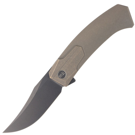 WE Knife Shuddan Bronze Titanium, Black Stonewashed CPM 20CV by Rafal Brzeski (WE21015-3)