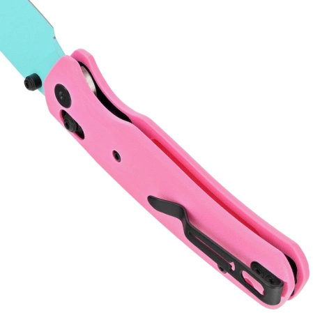 Bestechman Cicada's Wing Pink G10, Blue 10Cr15MoV (BMK06E)