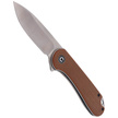 Nóż składany CIVIVI Elementum Flipper Brown Micarta, Satin Finish (C907M)